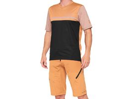 100% Traje pantalón corto y maillot Airmatic Caramel