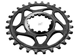 Absolute Black Plato Narrow Wide Direct Mount Sram GXP Negro 2023