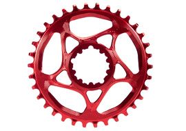 Absolute Black Plato Narrow Wide Direct Mount Sram GXP Rojo 2022